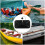 1 roeibeklet met frame voor , opblaasbare boot 2