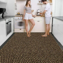 (Brown - Sunny Rubber Mat, 40 x 60 cm) Heavy Duty Rubber Barrier Mat Small Large Door Mat Hallway Runner Kitchen Rugs entryway mat