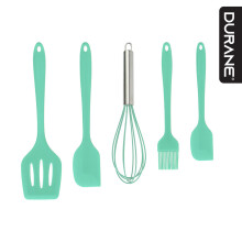 Silicone Utensil Set 5pc Mint Green Non Stick Kitchen Utensil Set