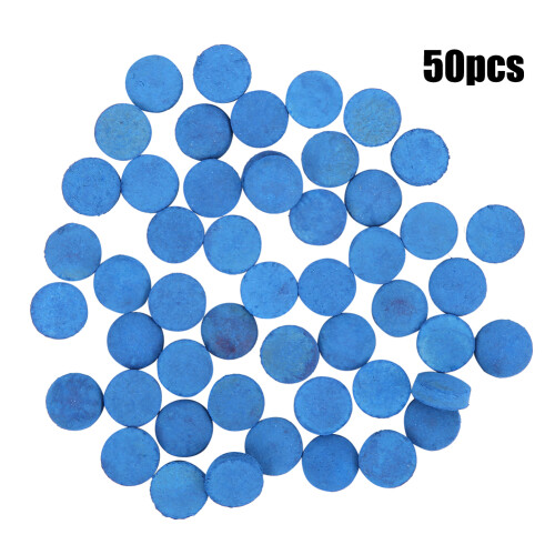 50PCS Leder Billard Pool Queue Tipps Pool-Stick 1
