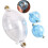 Inline Bubble Floats for Fishing 3-Pack Hollow Balls Transparent White Inline Style Float Set 5