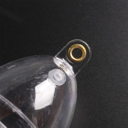 Inline Bubble Floats for Fishing 3-Pack Hollow Balls Transparent White Inline Style Float Set