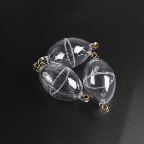 Inline Bubble Floats for Fishing 3-Pack Hollow Balls Transparent White Inline Style Float Set 2