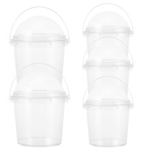 5 750 ml eimer mit deckel lebensmittelecht für popcorn eiscreme