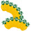 2 sets ananas-bannerketten für - und hawaiiparty- 10
