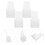 6 Pcs Acrylic Display Stand Brochure Clear Rack Transparent 10
