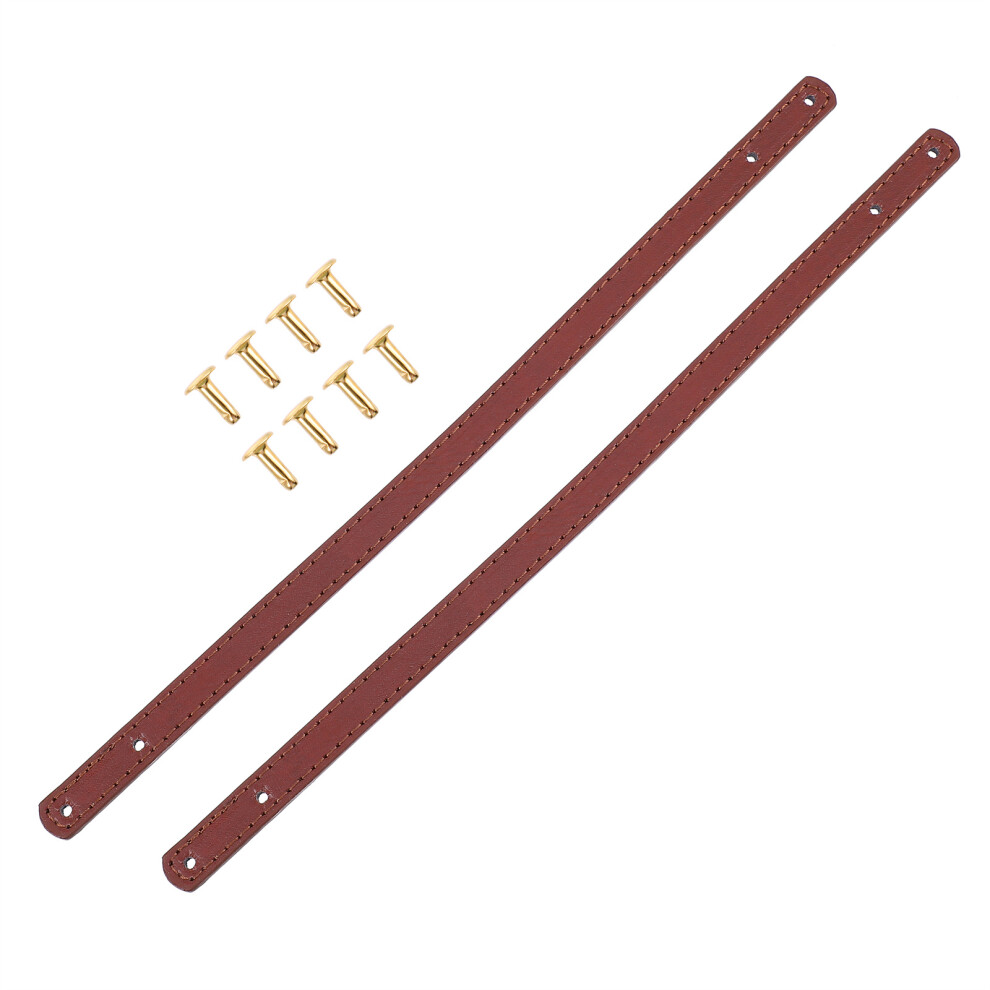 1 Paar 30 Cm Handtasje Riempje Pu-Leer Met Handvat En Noppen-image