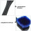 2Pcs Multi Color Tire Brush Set Plastic Long Handle Wheel Cleaner 8