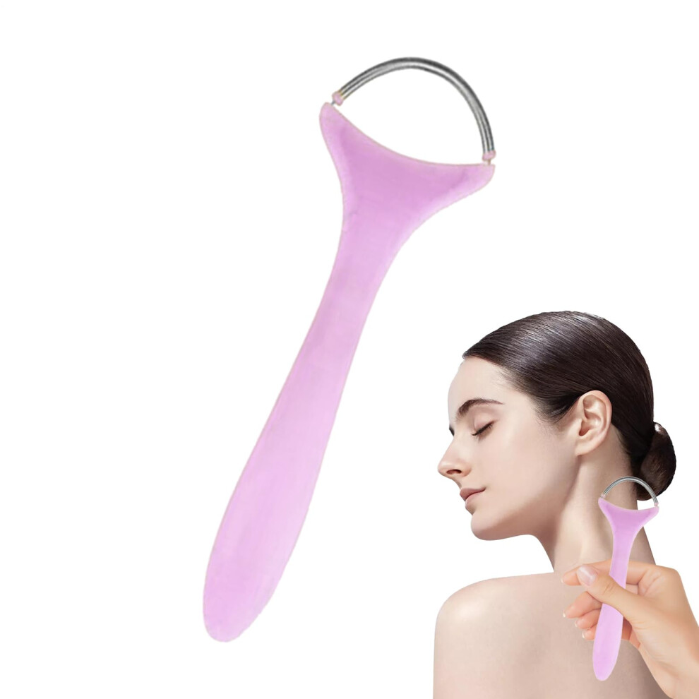 Pink Facial Hair Remover Chin Spring Epilator Gentle Lightweight For Body Eyebrow Arm