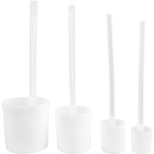 4 plastic wijnlepels met lange steel, handig ontwerp