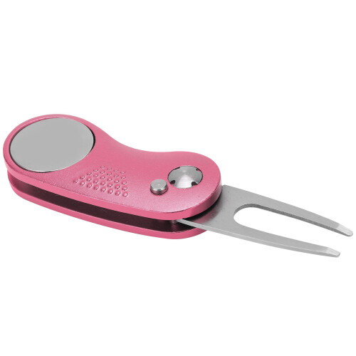 Golf Divot Repair Tool, Edelstahl-Aluminium-Griff, 1