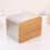 2pcs Rectangular Bamboo Storage Box Cookies Tea Organizer 5