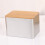 2pcs Rectangular Bamboo Storage Box Cookies Tea Organizer 4