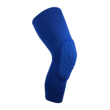 Warm Knee Pads Unisex Cycling Long Sleeve Blue M Honeycomb Breathable Shin Guard Protective Brace Crashproof