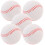 12 90 mm Pu oefenbaseball voor studenten en beginners (wit) 2