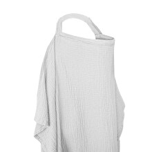 Breastfeeding Cover Breathable Nursing Scarf With Adjustable Straps Arch Neckline Apron Car Seat Canopy For Pumping Mom