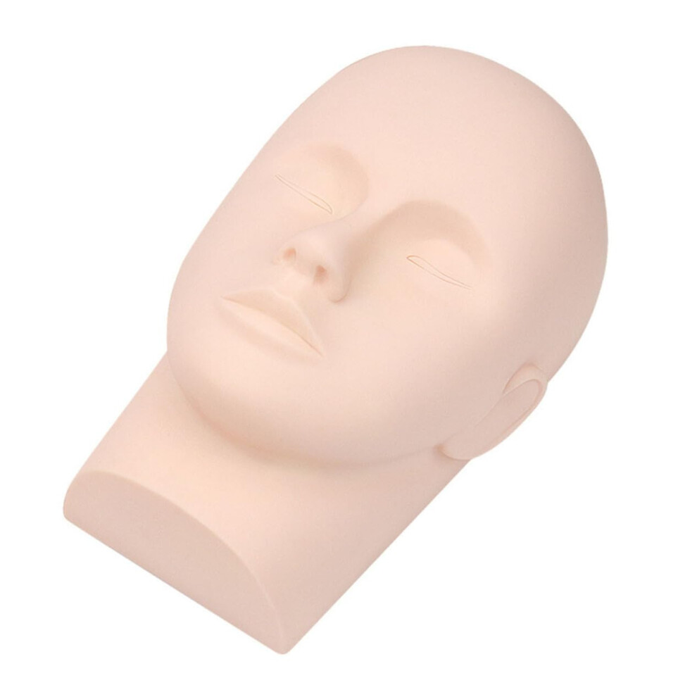 Eyelash Mannequin Head For Practice Makeup Training Tool Realistic Skin Tone Lash Extension Kit Included