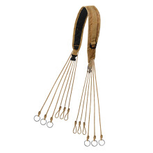 Duck Carrier for Turkey Paracord Duck Carrier 12-Ring Waterfowl Carrier Strap For Ducks And Birds Khaki