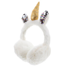 wintersjaal met unicornprint, oorkleppen, oorbescherming