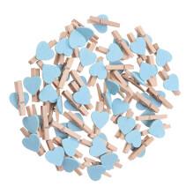 100 stuks hartvormige paperclips kleurrijk, fotohouder ( )