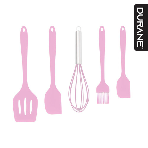 5pc Silicone Utensil Set Purple Kitchen Utensil Set