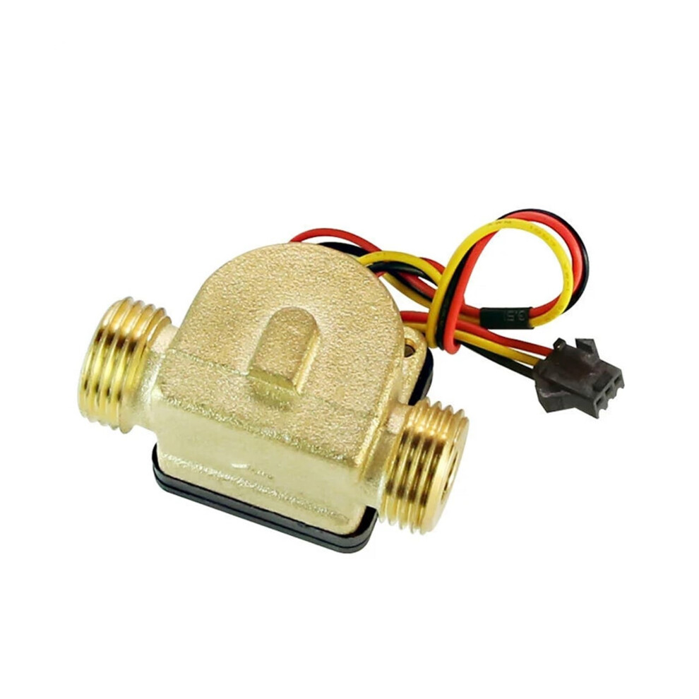 Water Flow Sensor 1/2 Inch Brass Turbine Flow Meter Hall Sensor 1.75Mpa Dc 5-18V External Thread Dn15 9354506016500