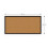 Cork Noticeboard 80x40 cm in BLACK Wooden Frame 4