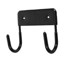 Ironing Board Holder Wall Mount - Black Steel Iron Rack, Storage Hook For Standard Size Boards