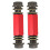 2 bremsleitungs-adapter metallgeflecht verlängert rot/schwarz 11