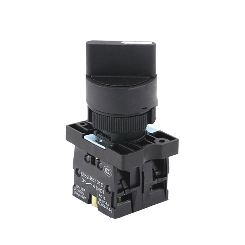 Xb2-Ed25 22Mm 2/3-Position Selector Pushbutton Switch, 1No 1Nc, 3-Position, Xb2-Ed35 Compatible 9354506017101