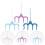 3Pcs Metal Bookmarks Creative Letter Shape Stainless Steel Reading 4