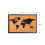World Map Cork Board in Black Wooden Frame, 60x40 cm 4