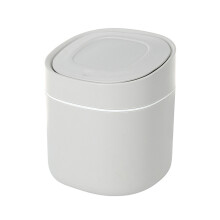 1Pc Blue Plastic Mini Trash Can Household Ash-Bin with Pop Lid