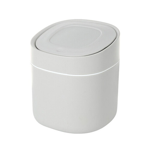 1Pc Blue Plastic Mini Trash Can Household Ash-Bin with Pop Lid