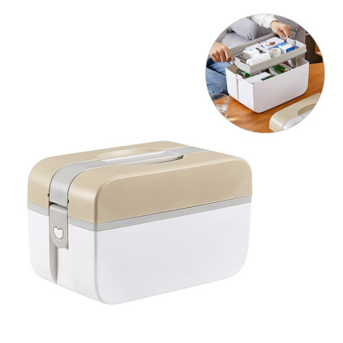 Noodmedicijnendoos plastic, , multifunctioneel (bruin, M) 2