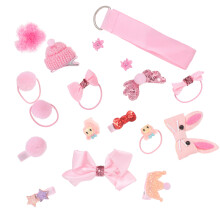 1 set van 18 kinderhaaraccessoires voor met speldjes en elastics