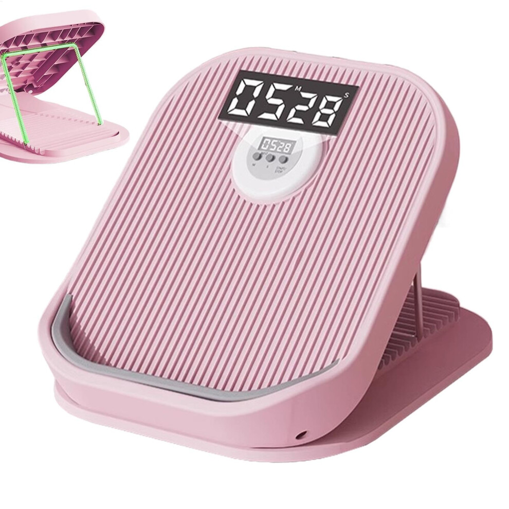 Slant Board For Calf Stretching Pink 16 Levels Adjustable Inclined Portable Electric Ankle Extension Ramp Men Women