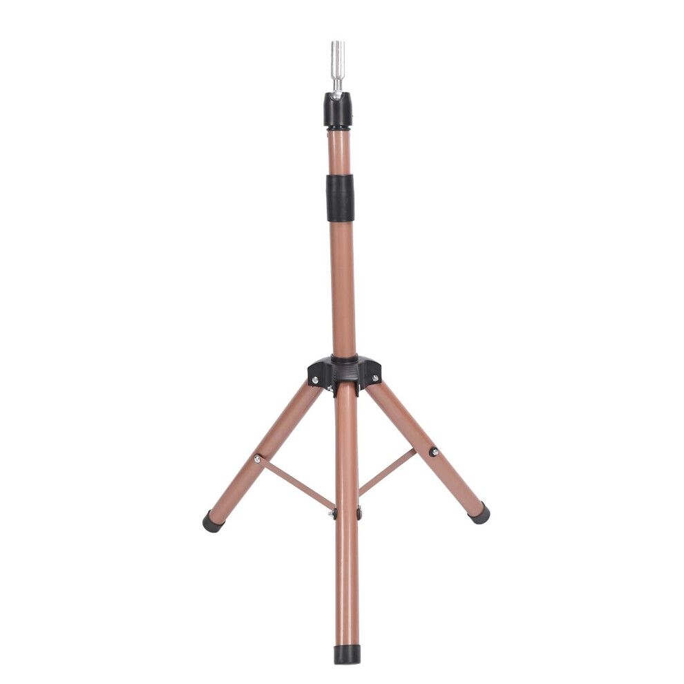 Unisex Red Mannequin Head Tripod Stand Foldable Aluminum Alloy Wig Head Stand Adjustable Tripod For Hairdressing Training Brick