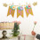 geburtstagsparty 1. hochstuhl- blumen deko banner 5