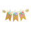 geburtstagsparty 1. hochstuhl- blumen deko banner 7