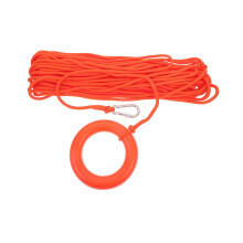 High Strength Floating Rescue Rope With Hook And Float Hoop, Polypropylene Safety Tether For Swimming And Boating