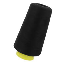3000 yard overlock naaisnoer op kegel, zwart voor coversteken en quilten
