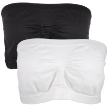 2St Elastische Strapless Bh's Voor Dames Nylon Ademend Comfortabel