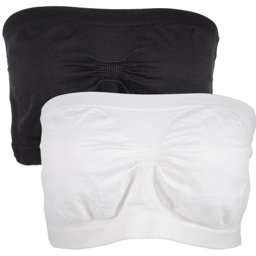 2St Elastische Strapless Bh's Voor Dames Nylon Ademend Comfortabel