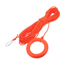 Floating Lifesaving Rope With Hook Float Hoop, Polypropylene Swim Tether Belt For Pool Rescue, Water Safety Training