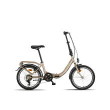 PACTO Eight - Folding Bike - 6 Shimano gears - V-brakes - Pink