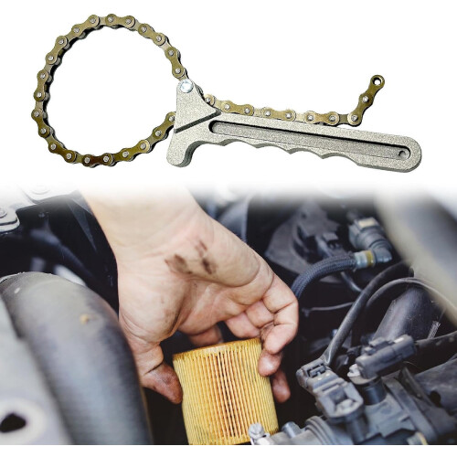 Filter Chain Wrench Adjustable Chain Tension Multipurpose Auto Repair Tool 2