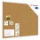 Cork notice board wooden natural white frame 100x80 cm 1