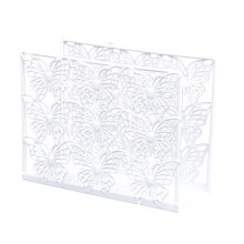 1Pc Metal Tissue Holder Transparent Napkin Dispenser Stand