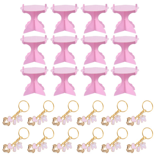 Houseplants Mini Cupcake Stand 0,50X8,50X8,00 Cm Rosa
